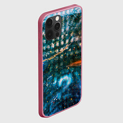 Чехол для iPhone 12 Pro Max Тени города и краски, цвет: 3D-малиновый — фото 2