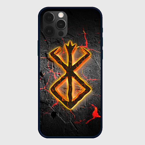 Чехол iPhone 12 Pro Max Berserk fire / 3D-Черный – фото 1