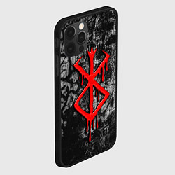 Чехол для iPhone 12 Pro Max Berserk smudges, цвет: 3D-черный — фото 2