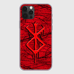 Чехол iPhone 12 Pro Max Berserk red smudges