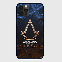 Чехол для iPhone 12 Pro Max Assassins creed mirage logo, цвет: 3D-черный