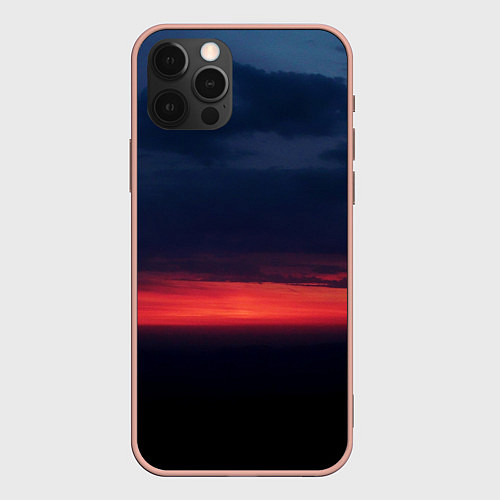 Чехол iPhone 12 Pro Max Кавказская заря / 3D-Светло-розовый – фото 1