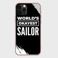 Чехол iPhone 12 Pro Max Worlds okayest sailor - dark