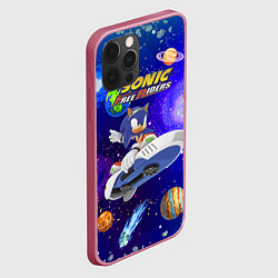 Чехол для iPhone 12 Pro Max Sonic Free Riders - Hedgehog - Racer, цвет: 3D-малиновый — фото 2