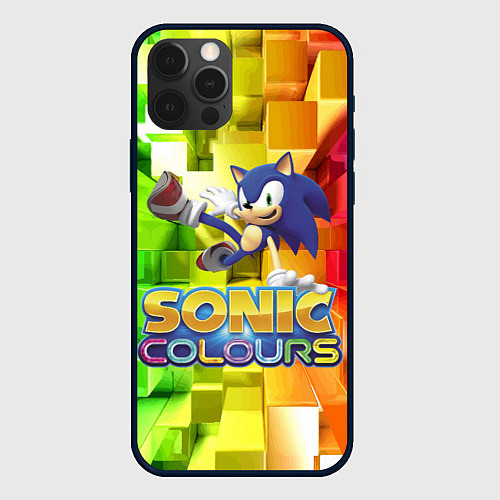 Чехол iPhone 12 Pro Max Sonic Colours - Hedgehog - Video game / 3D-Черный – фото 1