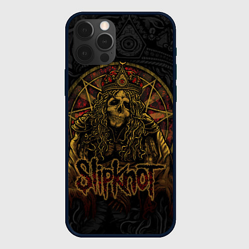 Чехол iPhone 12 Pro Max Slipknot - death / 3D-Черный – фото 1