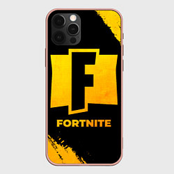 Чехол iPhone 12 Pro Max Fortnite - gold gradient