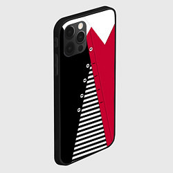 Чехол для iPhone 12 Pro Max Праздничный новогодний карнавальный костюм Буратин, цвет: 3D-черный — фото 2