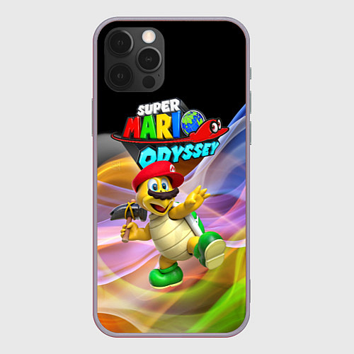 Чехол iPhone 12 Pro Max Super Mario Odyssey - Hero turtle Koopa Troopa / 3D-Серый – фото 1