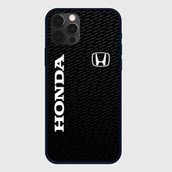 Чехол для iPhone 12 Pro Max Honda карбон, цвет: 3D-черный