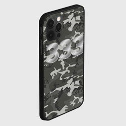 Чехол для iPhone 12 Pro Max Камуфляж 333, цвет: 3D-черный — фото 2