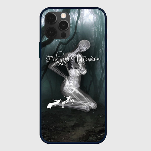 Чехол iPhone 12 Pro Max F*ck your halloween! / 3D-Черный – фото 1