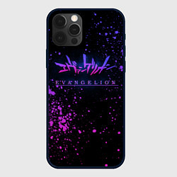 Чехол iPhone 12 Pro Max Evangelion neon logo