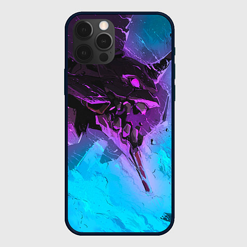 Чехол iPhone 12 Pro Max Neon Genesis Evangelion - Eva 01 / 3D-Черный – фото 1