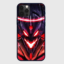 Чехол для iPhone 12 Pro Max Evangelion: Eva 01, цвет: 3D-черный