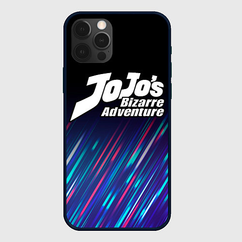 Чехол iPhone 12 Pro Max JoJo Bizarre Adventure stream / 3D-Черный – фото 1