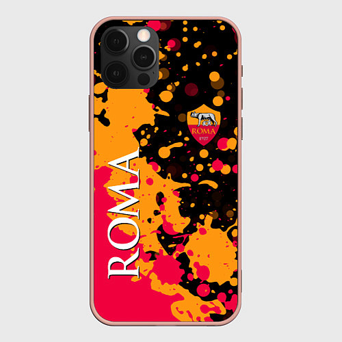 Чехол iPhone 12 Pro Max Roma Краска / 3D-Светло-розовый – фото 1