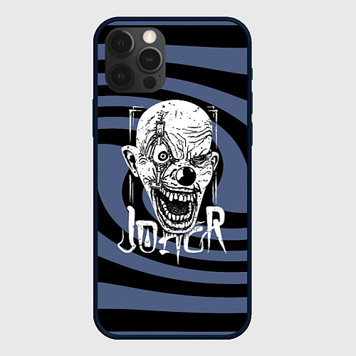 Чехол iPhone 12 Pro Max Злобный клоун - Джокер / 3D-Черный – фото 1