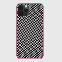 Чехол iPhone 12 Pro Max Абстрактная чёрно-белая мозаика