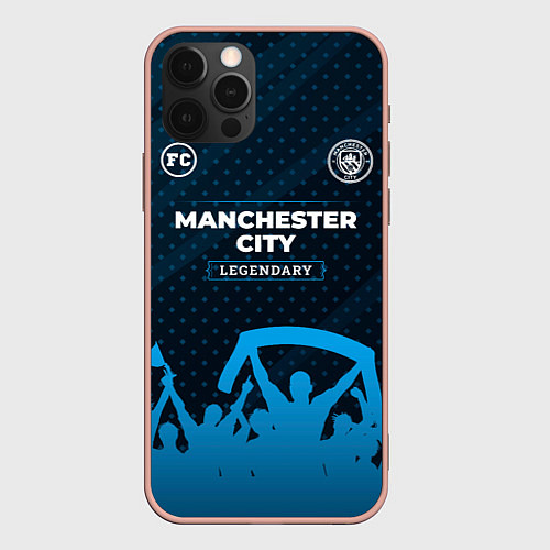 Чехол iPhone 12 Pro Max Manchester City legendary форма фанатов / 3D-Светло-розовый – фото 1