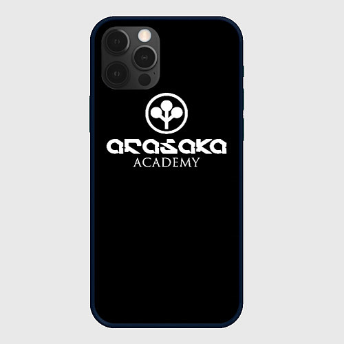 Чехол iPhone 12 Pro Max Киберпанк - Arasaka Academy / 3D-Черный – фото 1