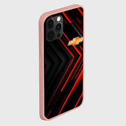 Чехол для iPhone 12 Pro Max Chevrolet art, цвет: 3D-светло-розовый — фото 2