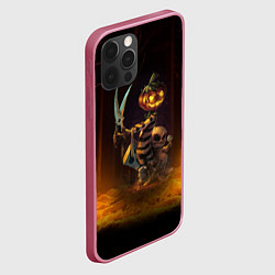 Чехол для iPhone 12 Pro Max Пугало с ножницами - Halloween, цвет: 3D-малиновый — фото 2