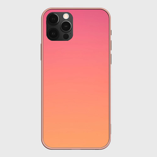 Чехол iPhone 12 Pro Max Закатное небо / 3D-Светло-розовый – фото 1