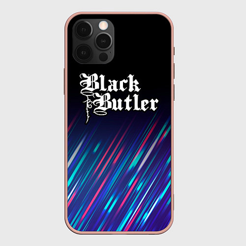 Чехол iPhone 12 Pro Max Black Butler stream / 3D-Светло-розовый – фото 1