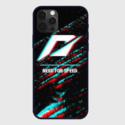 Чехол для iPhone 12 Pro Max Need for Speed в стиле glitch и баги графики на те, цвет: 3D-черный