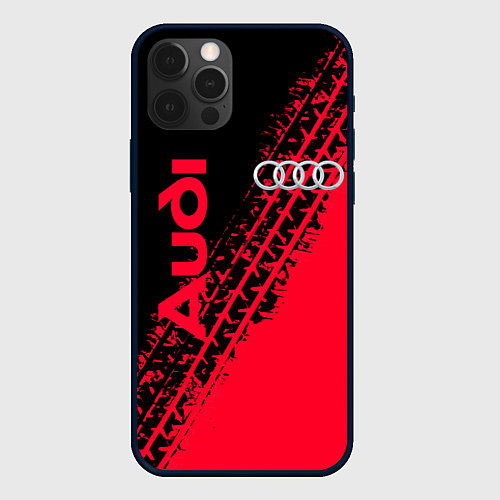 Чехол iPhone 12 Pro Max Audi / 3D-Черный – фото 1