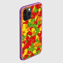 Чехол для iPhone 12 Pro Max Острый перц Хабанеро, цвет: 3D-сиреневый — фото 2