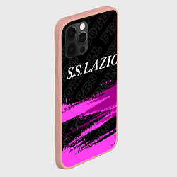 Чехол для iPhone 12 Pro Max Lazio pro football: символ сверху, цвет: 3D-светло-розовый — фото 2