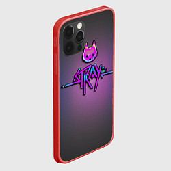 Чехол для iPhone 12 Pro Max Stray logo neon, цвет: 3D-красный — фото 2
