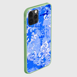 Чехол для iPhone 12 Pro Max Растительный орнамент - паттерн, цвет: 3D-салатовый — фото 2