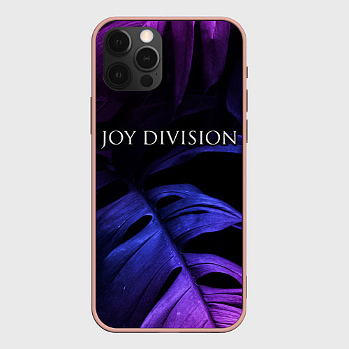 Чехол iPhone 12 Pro Max Joy Division neon monstera / 3D-Светло-розовый – фото 1