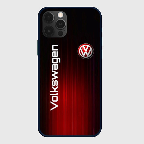 Чехол iPhone 12 Pro Max Volkswagen art / 3D-Черный – фото 1