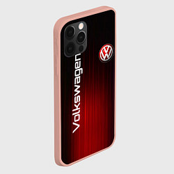 Чехол для iPhone 12 Pro Max Volkswagen art, цвет: 3D-светло-розовый — фото 2