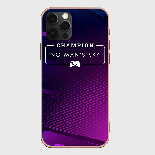 Чехол iPhone 12 Pro Max No Mans Sky gaming champion: рамка с лого и джойст / 3D-Светло-розовый – фото 1