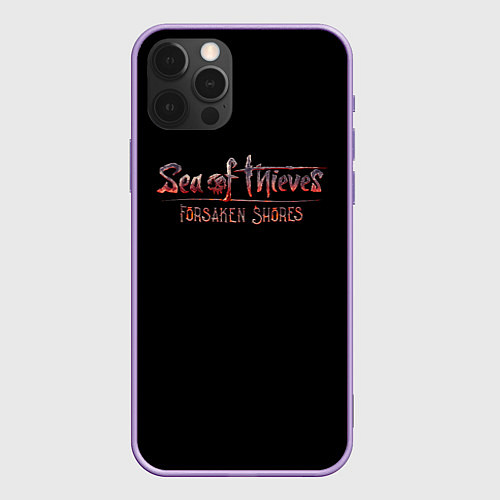 Чехол iPhone 12 Pro Max Sea of thieves art / 3D-Сиреневый – фото 1