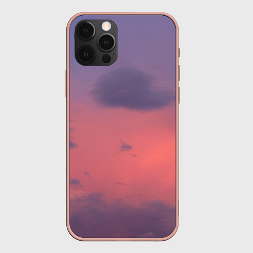 Чехол iPhone 12 Pro Max Розовая туча / 3D-Светло-розовый – фото 1