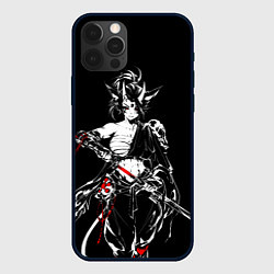 Чехол для iPhone 12 Pro Max Кибер девушка самурай, цвет: 3D-черный