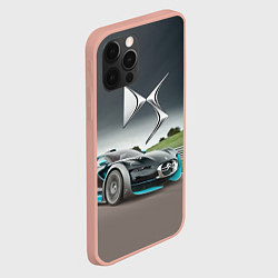 Чехол для iPhone 12 Pro Max Citroen DS Spirit - скоростной режим, цвет: 3D-светло-розовый — фото 2