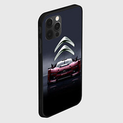 Чехол для iPhone 12 Pro Max Citroen - Racing team - Motorsport, цвет: 3D-черный — фото 2