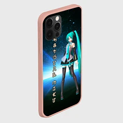Чехол для iPhone 12 Pro Max Хацунэ Мику - вокалоид, цвет: 3D-светло-розовый — фото 2