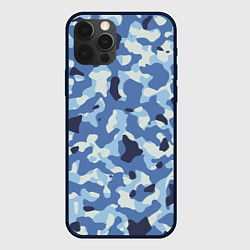 Чехол для iPhone 12 Pro Max Камуфляж ВМФ цифра крупный, цвет: 3D-черный