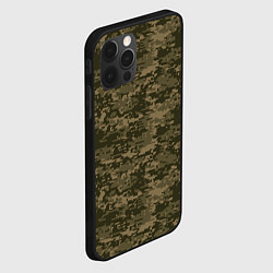 Чехол для iPhone 12 Pro Max Камуфляж AOR-1 мелкий, цвет: 3D-черный — фото 2