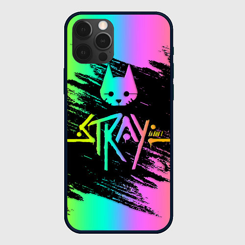 Чехол iPhone 12 Pro Max Stray gradient / 3D-Черный – фото 1