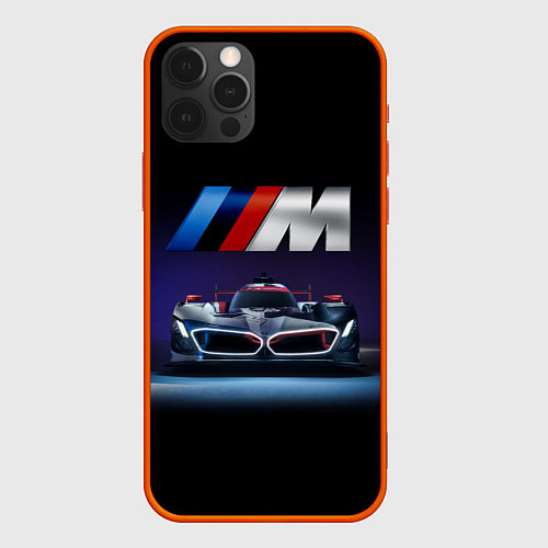 Чехол iPhone 12 Pro Max BMW M Performance Motorsport / 3D-Красный – фото 1