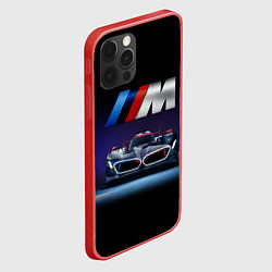Чехол для iPhone 12 Pro Max BMW M Performance Motorsport, цвет: 3D-красный — фото 2